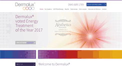 Desktop Screenshot of dermaluxled.com