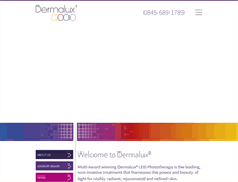 Tablet Screenshot of dermaluxled.com